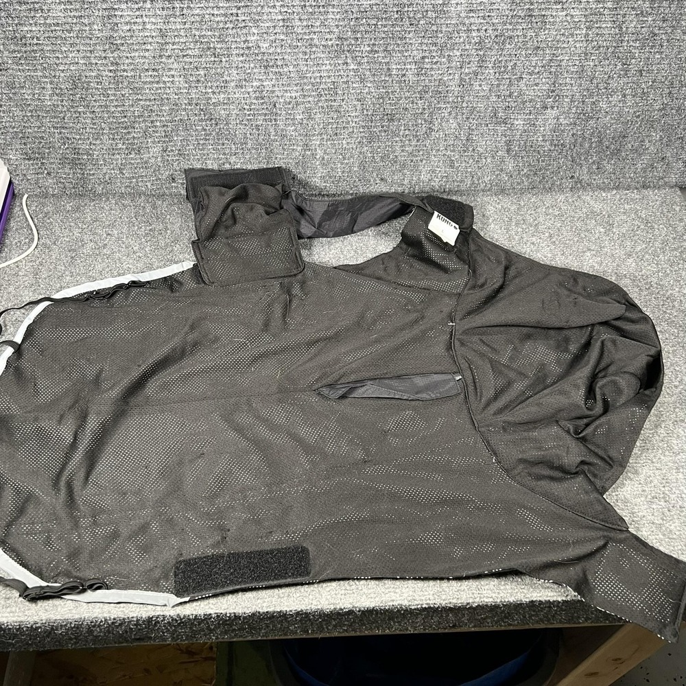 KONG Elements Dog Rain Coat Jacket Large L Black Warm Nylon Outerwear Reflective - Picture 5 of 8